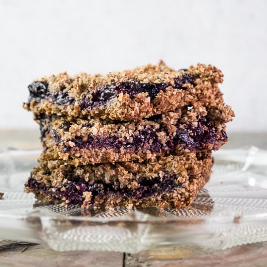 Oat Bran Blueberry Crumble - Recipe photo by sidewalkshoes