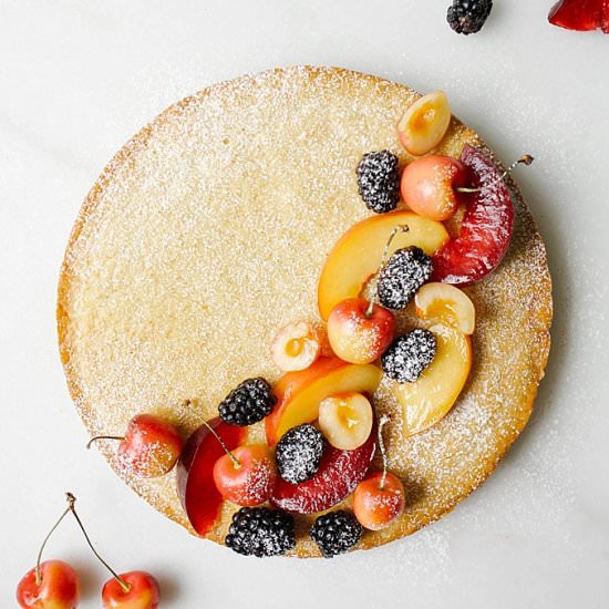 Cherry Gateau Basque - Recipe photo by thewoodandspoon