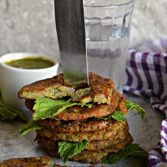 Mint Flavored Potato Bajra Pancake - Recipe photo by Cookilicious