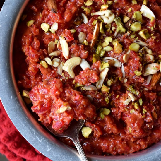 Beetroot Halwa - Recipe photo by Cookilicious