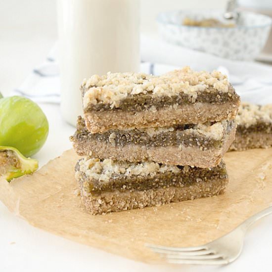 Crumble Fig Bars - Recipe photo by Nemacreditoqueesaudavel