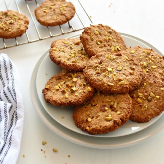One Bowl Pistachio Ginger Snaps - Recipe photo by berry sweet life