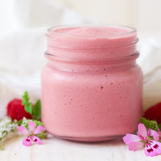 Raspberry Cheesecake Smoothie - Recipe photo by recipestonourish
