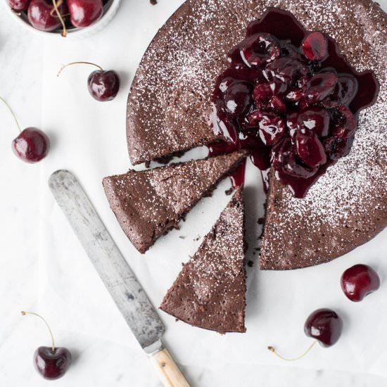 Dark Chocolate Torte - Recipe photo by superman cooks