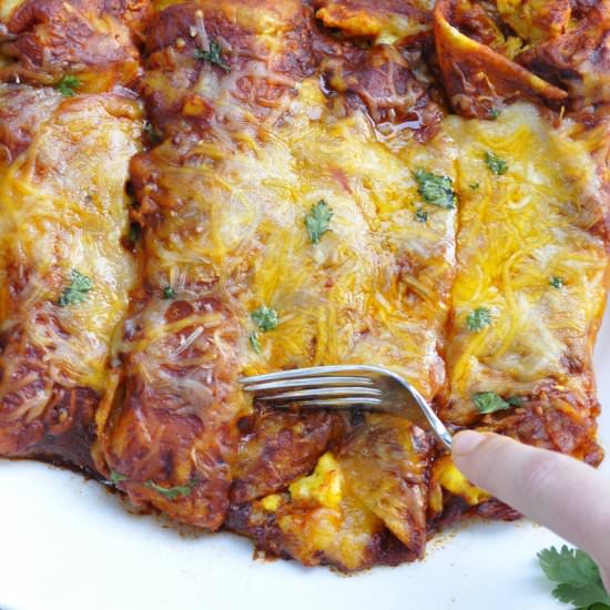 Breakfast Enchiladas - Recipe photo by Couple In The Kitchen