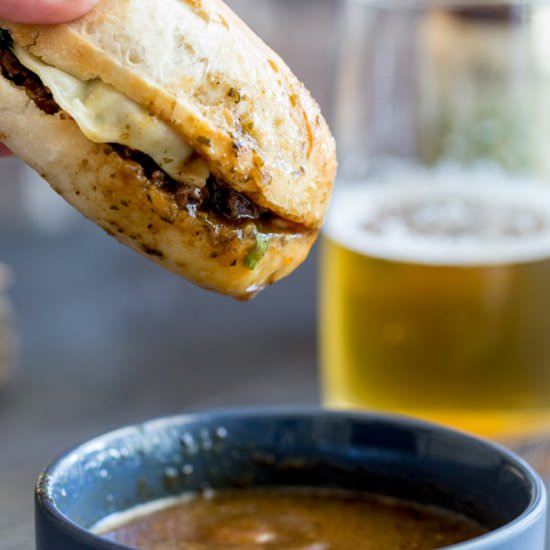 Italian Beef Subs - Recipe photo by sprinkles and sprouts