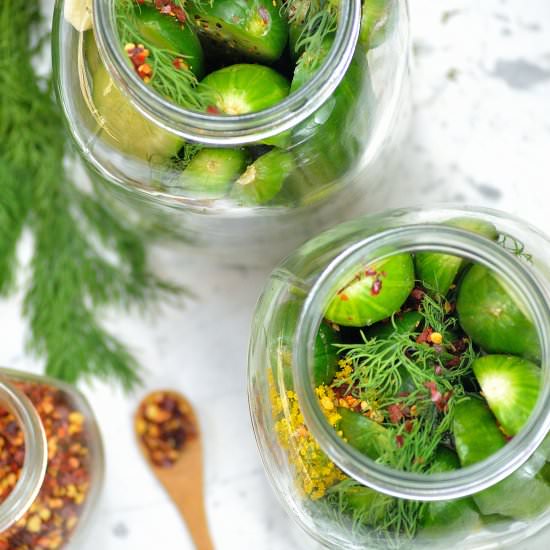 Fridge Pickles - Recipe photo by IAteTheWholeThing