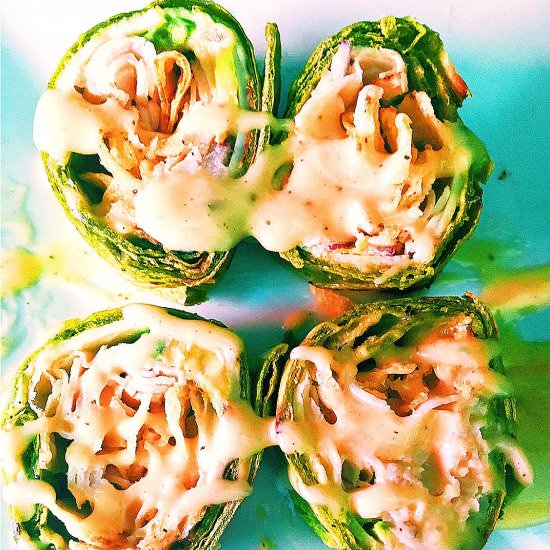 Turkey Avocado Crunch Wrap - Recipe photo by BiteSizedKitchen