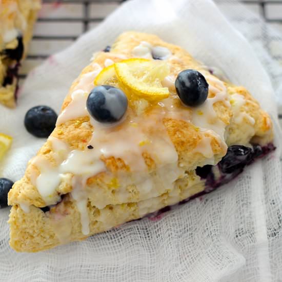 Blueberry Lemon Scones - Recipe photo by FrostingandFettuccine