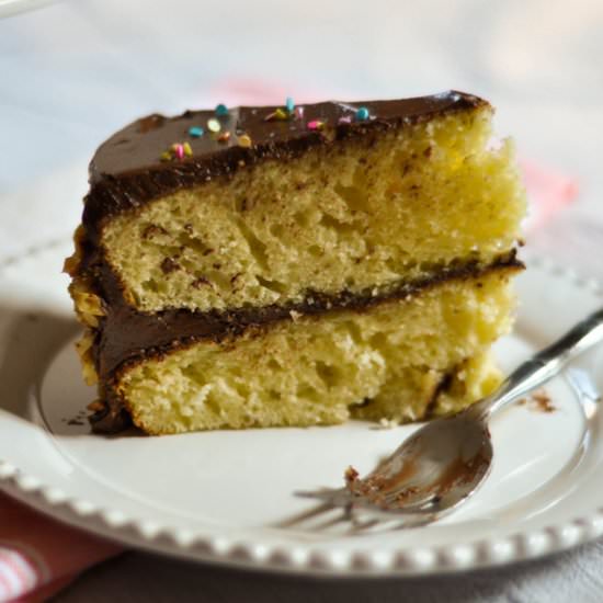 Fluffy Yellow Birthday Cake - Recipe photo by Thesweetandsourbaker