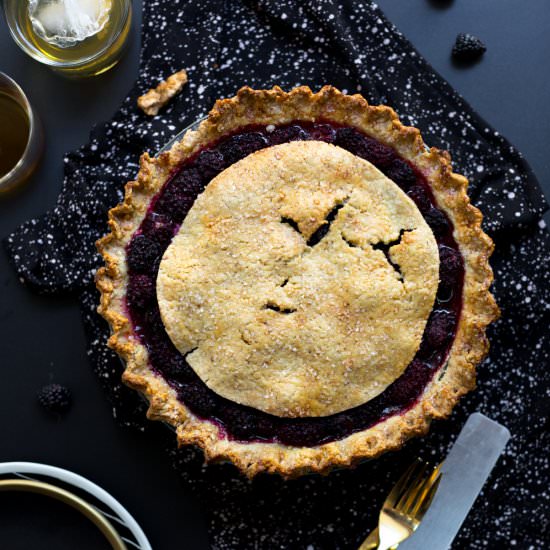 Brown Butter Blackberry Pie - Recipe photo by beckysuebakes