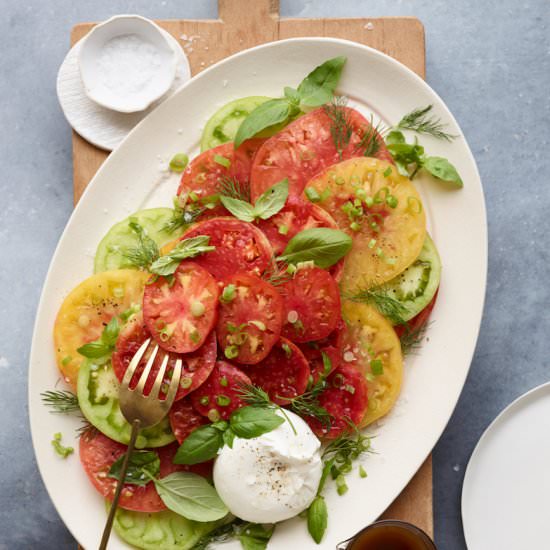 Heirloom Tomato Carpaccio - Recipe photo by gdalkin