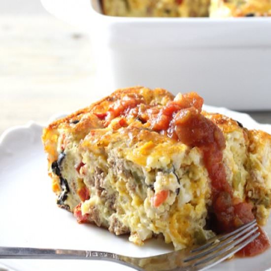 Turkey Vegetable Breakfast Bake - Recipe photo by Buy This Cook That