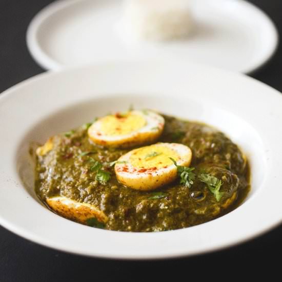 Green Egg Curry - Recipe photo by notacurry.com