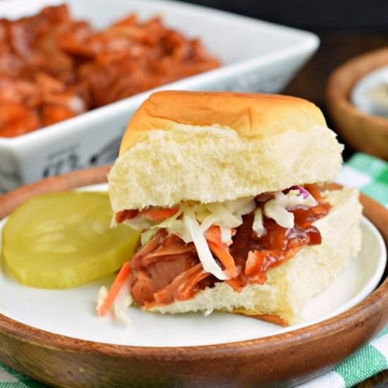 BBQ Jackfruit Sliders - Recipe photo by ShugarySweets