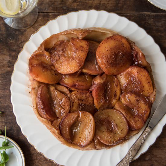Peach Tatin - Recipe photo by roseandivyjournal