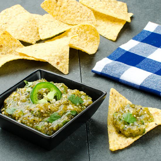 Salsa Verde with Roast Tomatillos - Recipe photo by kitchenriffs