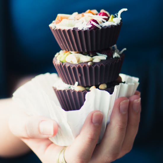 Detox Chocolate Almond Butter Cups - Recipe photo by theviewfromgreatisland