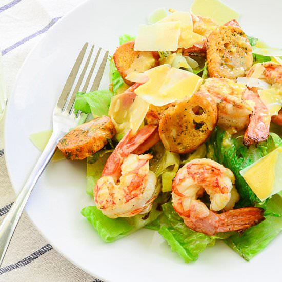 Grilled Cesar Salad w/Shrimp - Recipe photo by senseandedibility