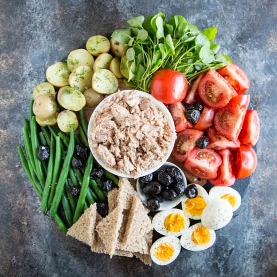 Niçoise Charcuterie Platter - Recipe photo by culinaryhill