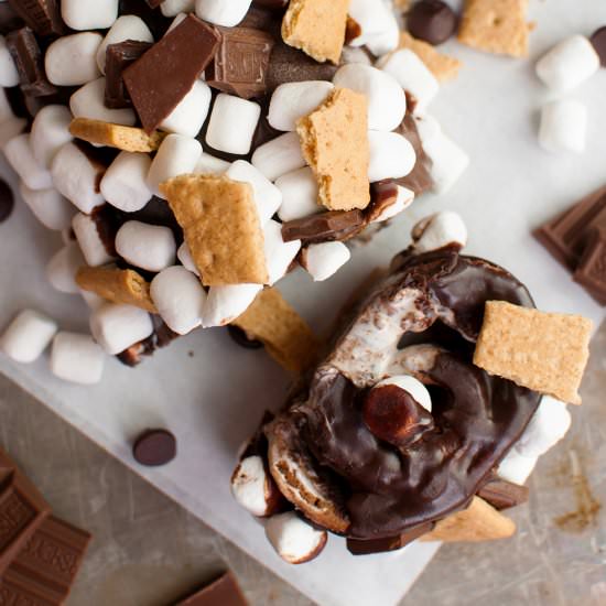 S'mores Cake - Recipe photo by letseatcakeblog