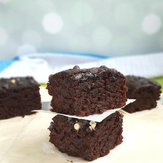 Eggless Avocado Brownies - Recipe photo by Dice n Cook