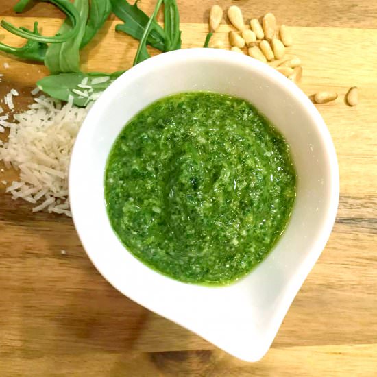 Rocket (Arugula) Pesto - Recipe photo by emmaeatsandexplores