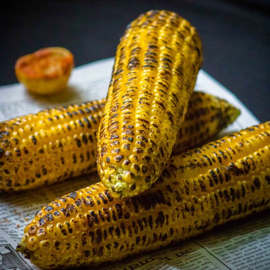 Grilled or Roasted Corn - Recipe photo by Palaharam
