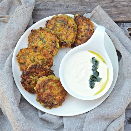 Three-Cauliflower Fritters - Recipe photo by oliveoilandlemons