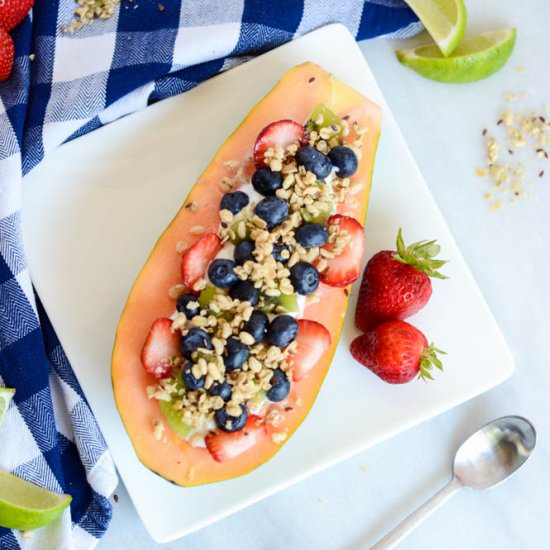 Papaya Breakfast Boats - Recipe photo by robinterry1