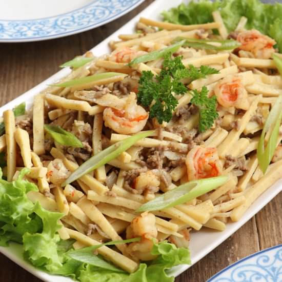 Sauteed Bamboo Shoots - Recipe photo by foxy folksy