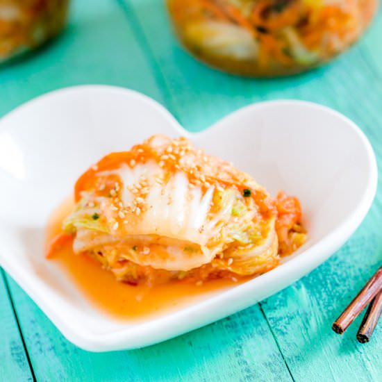 Instant Vegetarian Kimchi - Recipe photo by How Daily