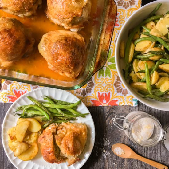 Chicken Thighs Sausage Stuffing - Recipe photo by MyLifeCookbook