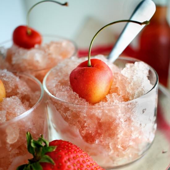 Rose Granita - Recipe photo by forkingup