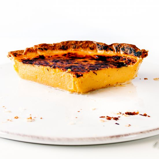 Giant Portuguese Custard Tart - Recipe photo by Kikalicious