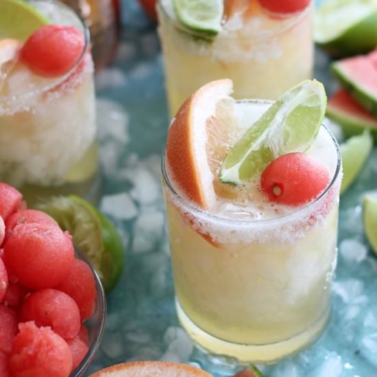 Grapefruit Watermelon Beergaritas - Recipe photo by Spices in my DNA
