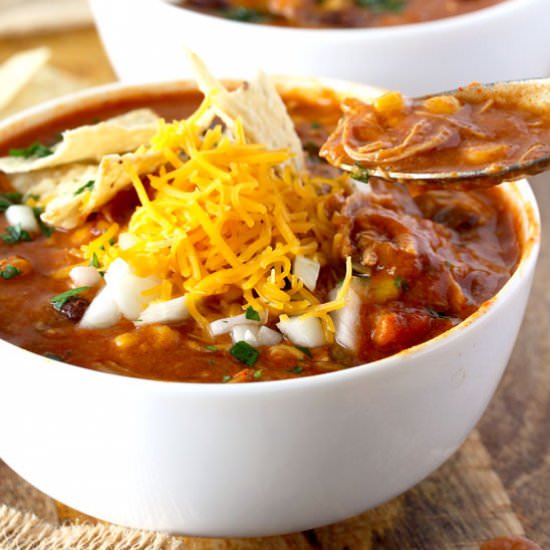 Chicken Enchilada Soup - Recipe photo by Lemon blossoms