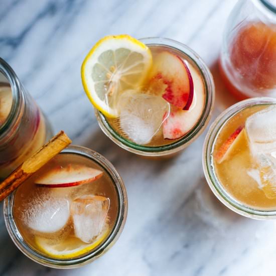 Cardamom Spiked Peach Shrub - Recipe photo by wholeheartedeats