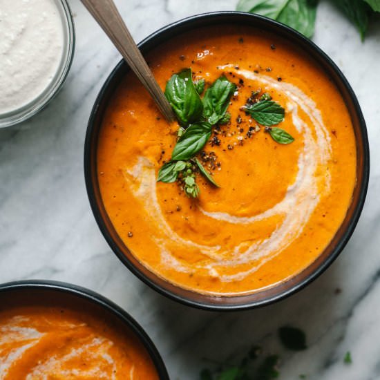 Roasted Tomato Soup - Recipe photo by wholeheartedeats