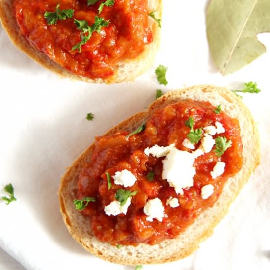 Romanian Eggplant Spread – Zacusca - Recipe photo by adinutza