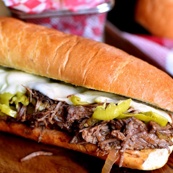 Slow Cooker Italian Beef Sandwiches - Recipe photo by MomOnTimeout