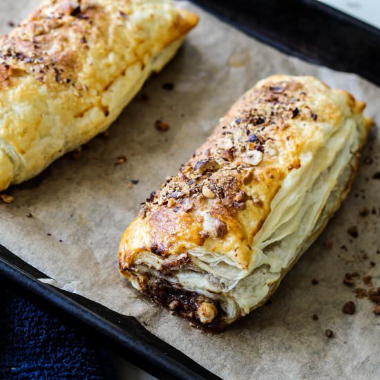Banana Choc Hazelnut Rolls - Recipe photo by Thespoonandwhisk