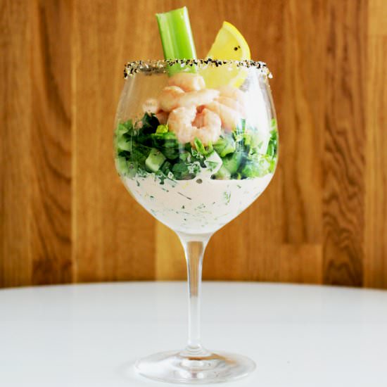 Bloody Mary Prawn Cocktail - Recipe photo by SlowThe CookDown