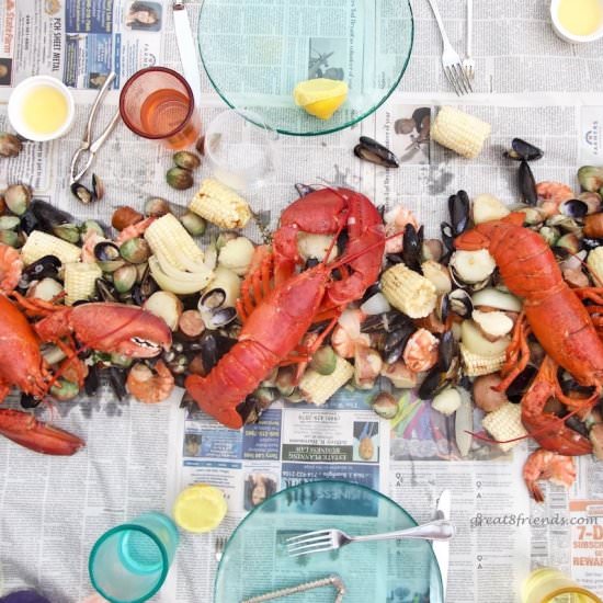 Clamoring for Clambake on the Grill - Recipe photo by Great 8 Friends