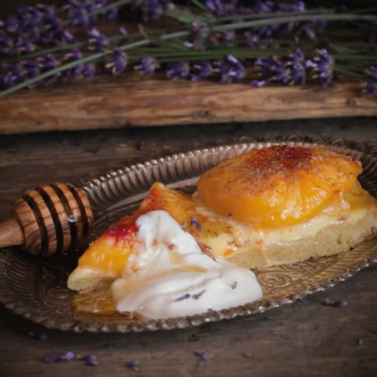 Peach Tarte with Lavender - Recipe photo by myblueberrybasket