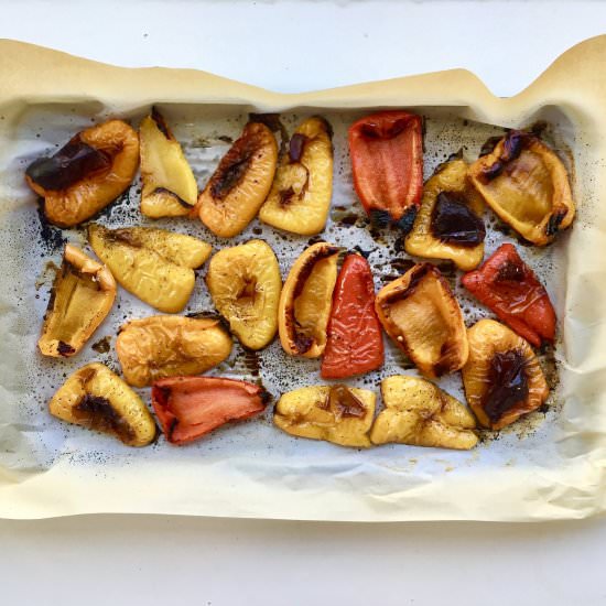 Garlic Roasted Bell Peppers - Recipe photo by hellospoonful