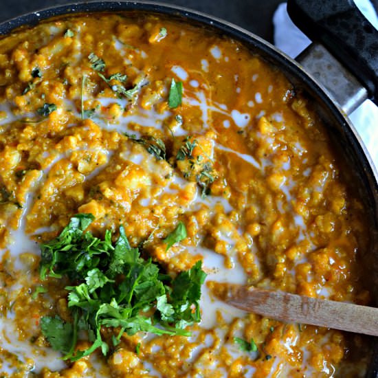 Vegan Cauliflower Tikka Masala - Recipe photo by Cookilicious