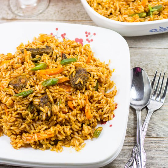 Jollof Rice - Recipe photo by Precious Core