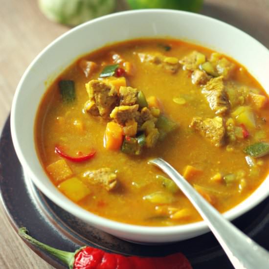 Chicken curry soup - Recipe photo by dietetyczne-fanaberie