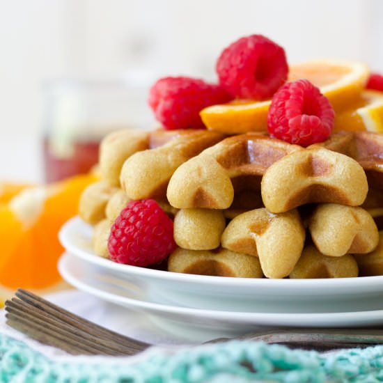 Paleo Orange Vanilla Waffles - Recipe photo by recipestonourish